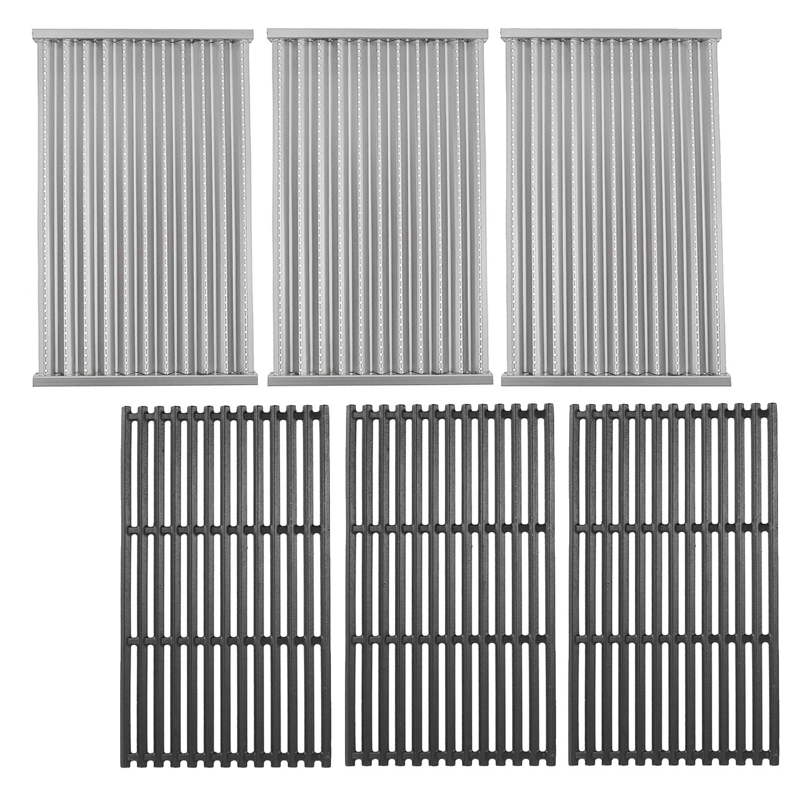 17" Grill Grates and Emitter for Charbroil TRU Infrared 4-Burner 463255020 463242715 463242716 463276016 466242715 463257520 Parts for Charbroil Grill Replacement Parts