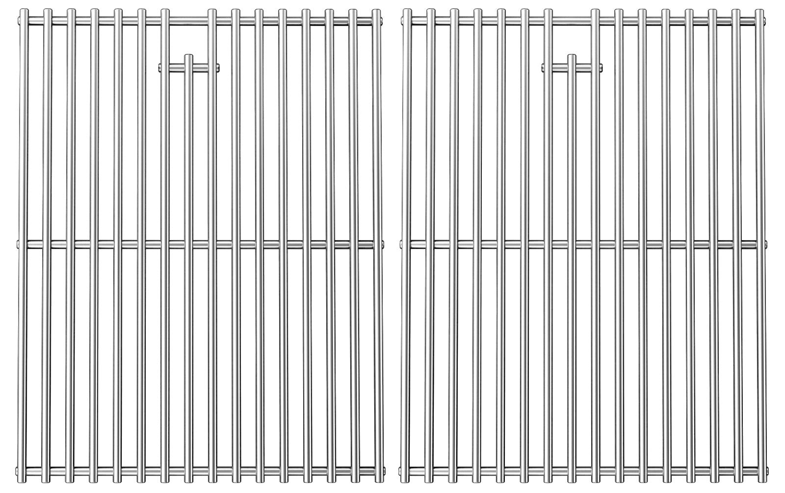 17 Inches Cooking Grates for Home Depot Nexgrill 720-0830H 720-0830D 720-0783E 720-0783C for Nexgrill Replacement Parts 4 Burner Gas Grill Grates Stainless Steel 2 Pack for 5 Burner