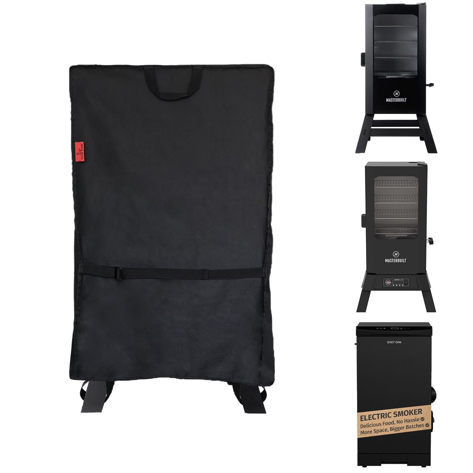 Electric Smoker Cover for Masterbuilt,EAST OAK,Cuisinart 30" Smoker,Waterproof Vertical Smoker Cover Fit Camp Chef 18" SMV24S,Char-Broil 18202077;Royal Gourmet SE2805 28" Smoker (20"W x 20"D x 33"H)