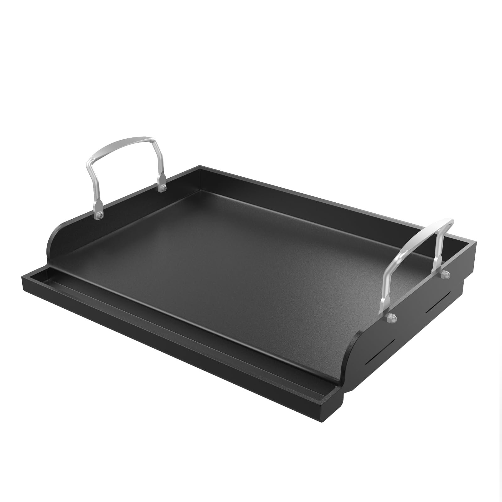 Griddle for Gas Grill, Cast Iron Griddle for Gas Grill & Stove Top, 17"x13" Flat Top Griddle Nonstick Grill Griddle Plate for Charcoal Outdoor Camping Cooking for Blackstone Style Flat Top Grill