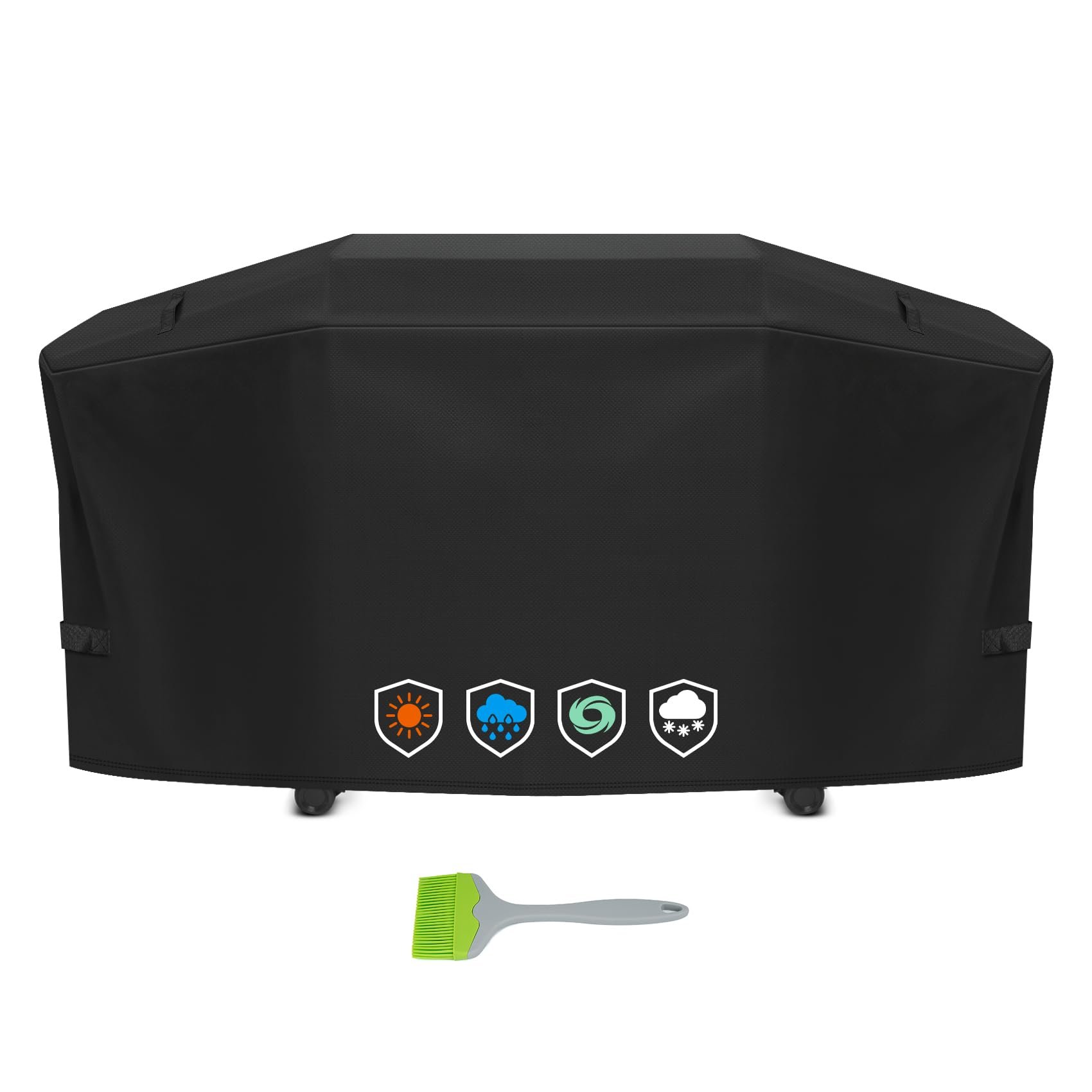 Grill Cover fit for Weber Slate 30" Rust-Resistant Griddle, Heavy-Duty 600D Waterproof Cover for 3400119 Weber Slate 30 inch Flat Top Griddle Grill Cover