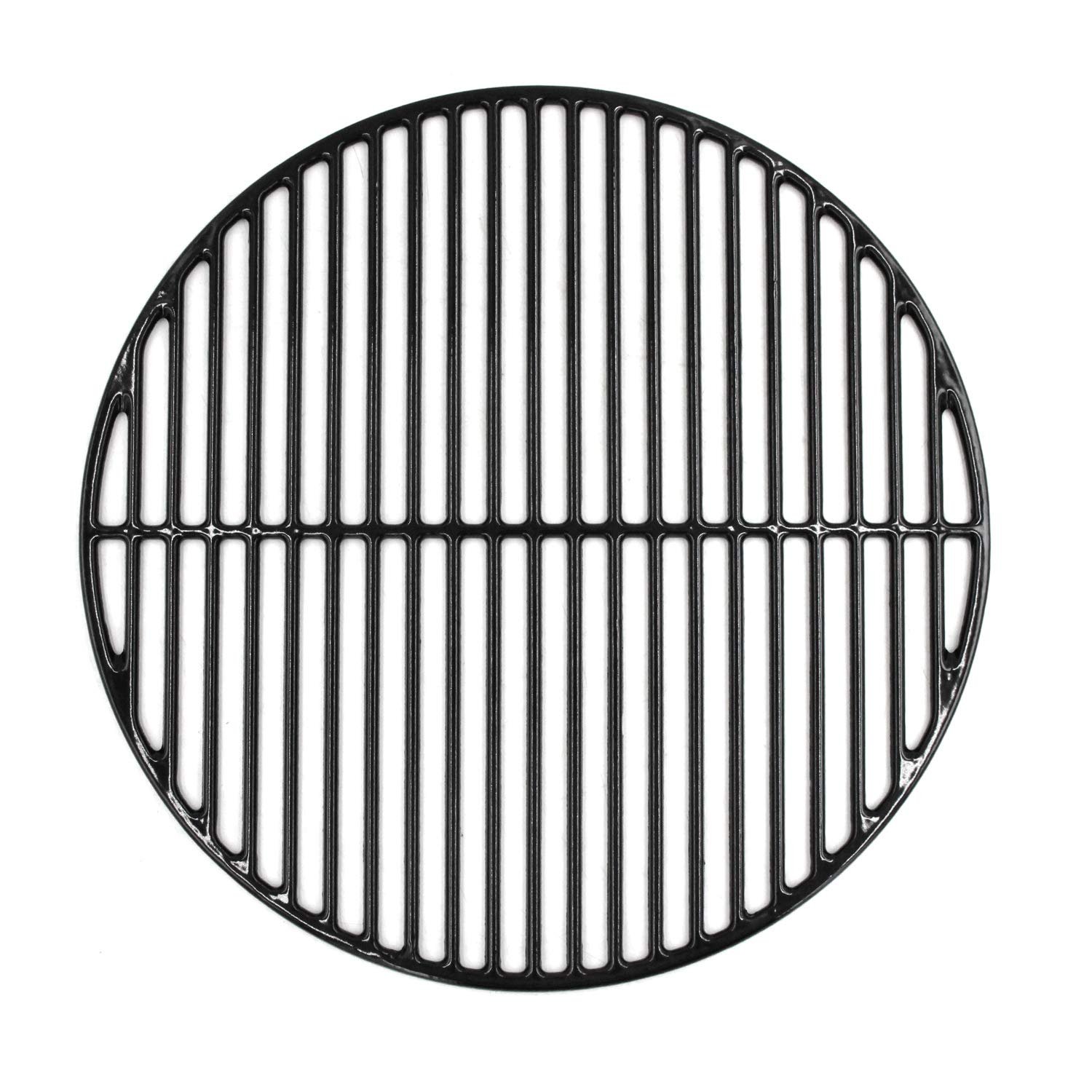 Hongso 18 3/16 Inch Porcelain Coated Grill Grate Non-Stick for Large Big Green Egg, Vision Grill VGKSS-CC2, B-11N1A1-Y2A, Accessories, Kamado Grills, Replacement Parts for Big Green Egg Grate Polished