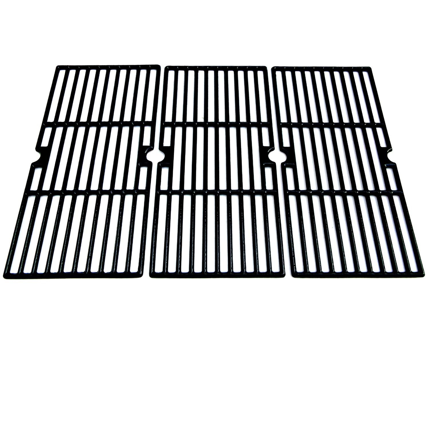 Parts DC115 Porcelain Coated Cast Iron Cooking grid 16 15/16" x 8 5/16" Replacement for Charbroil 463240804, Centro, Broil King, Costco Kirkland, K Mart, Master Chef Gas Grill, set of 3