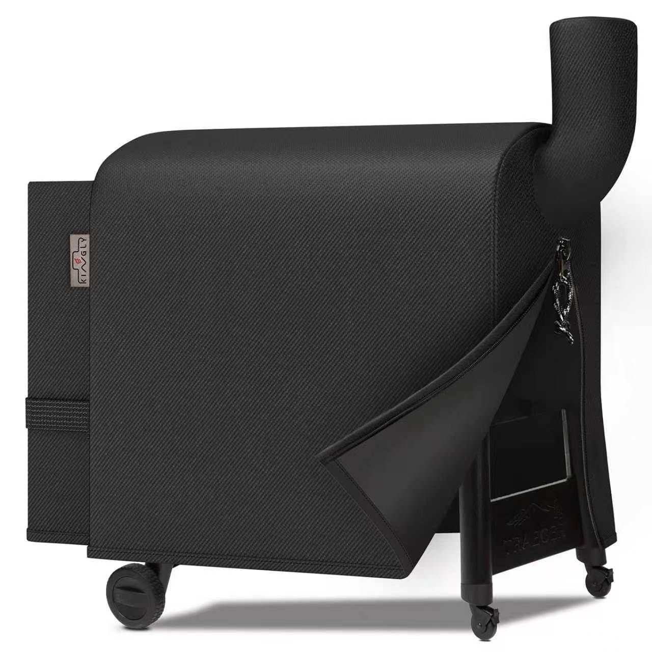 Pellet Grill Cover for Traeger Pro 34/780 Series,600D Heavy Duty Rip-Proof Material Smoker Cover,Waterproof UV and Fade Resistant Grill Cover with Straps & Zippers for Traeger Texas 34,Z Grills 700