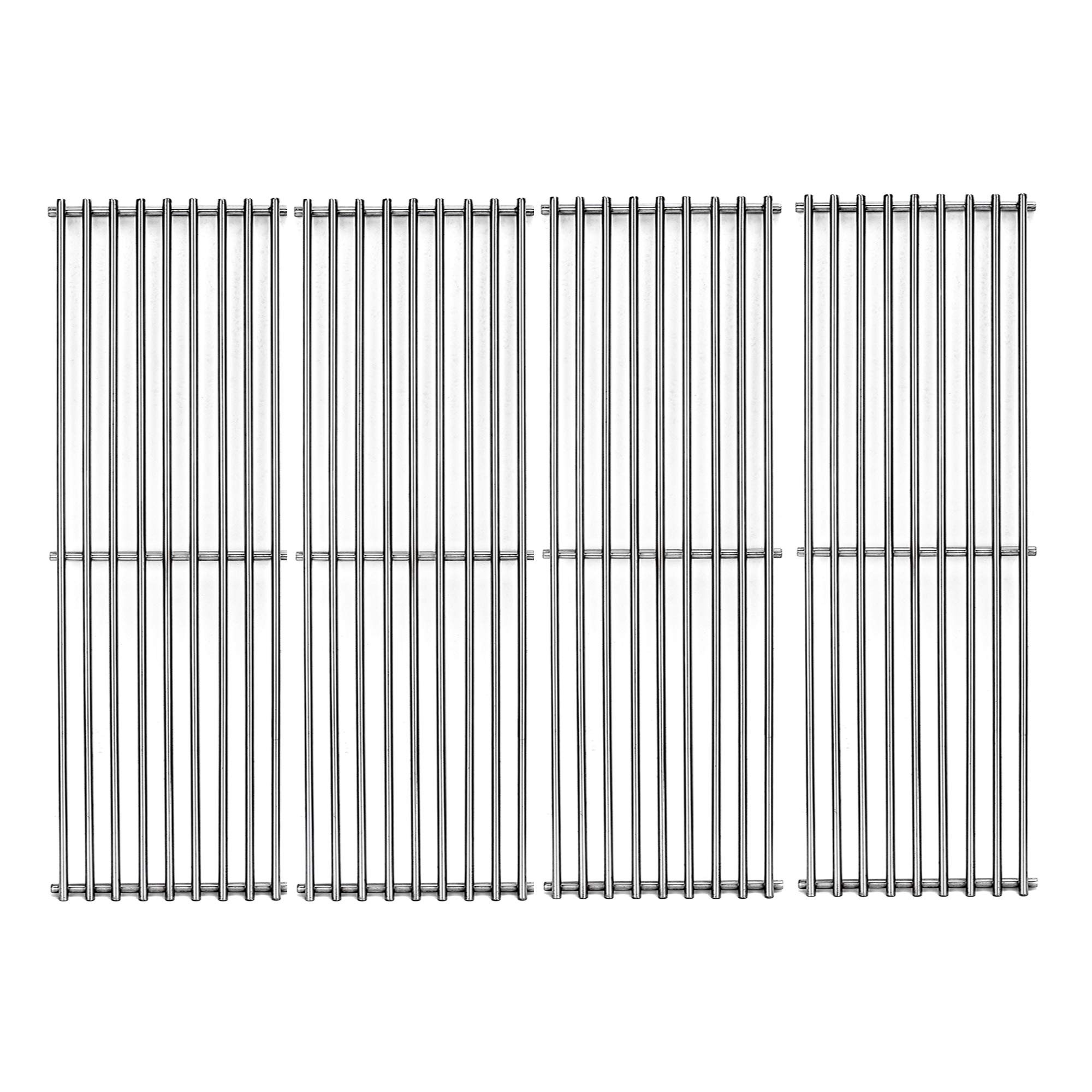 S6505A (4-Pack) 19 3/4" Stainless Steel Cooking Grid Grates Replacement for Chargriller 2121, 2123, 2222, 2828, 3001, 3030, 3725, 4000, 5050, 5252 Set of 4