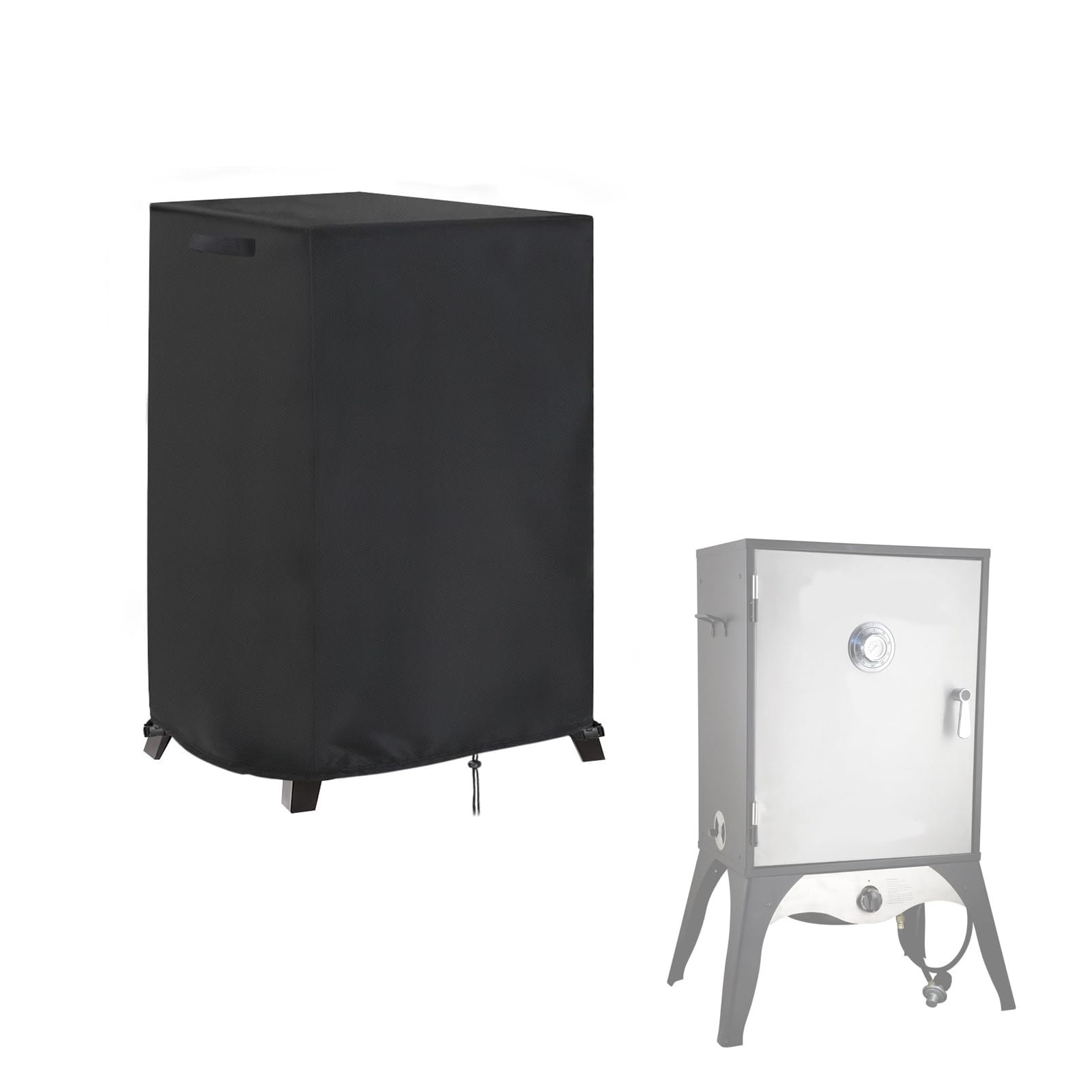 Smoker Cover Fit for Camp Chef Smoke Vault - Vertical, Outdoor Waterproof Grill BBQ Cover Vertical Smoker Covers,Black (16" D x 24" W x 44" H)