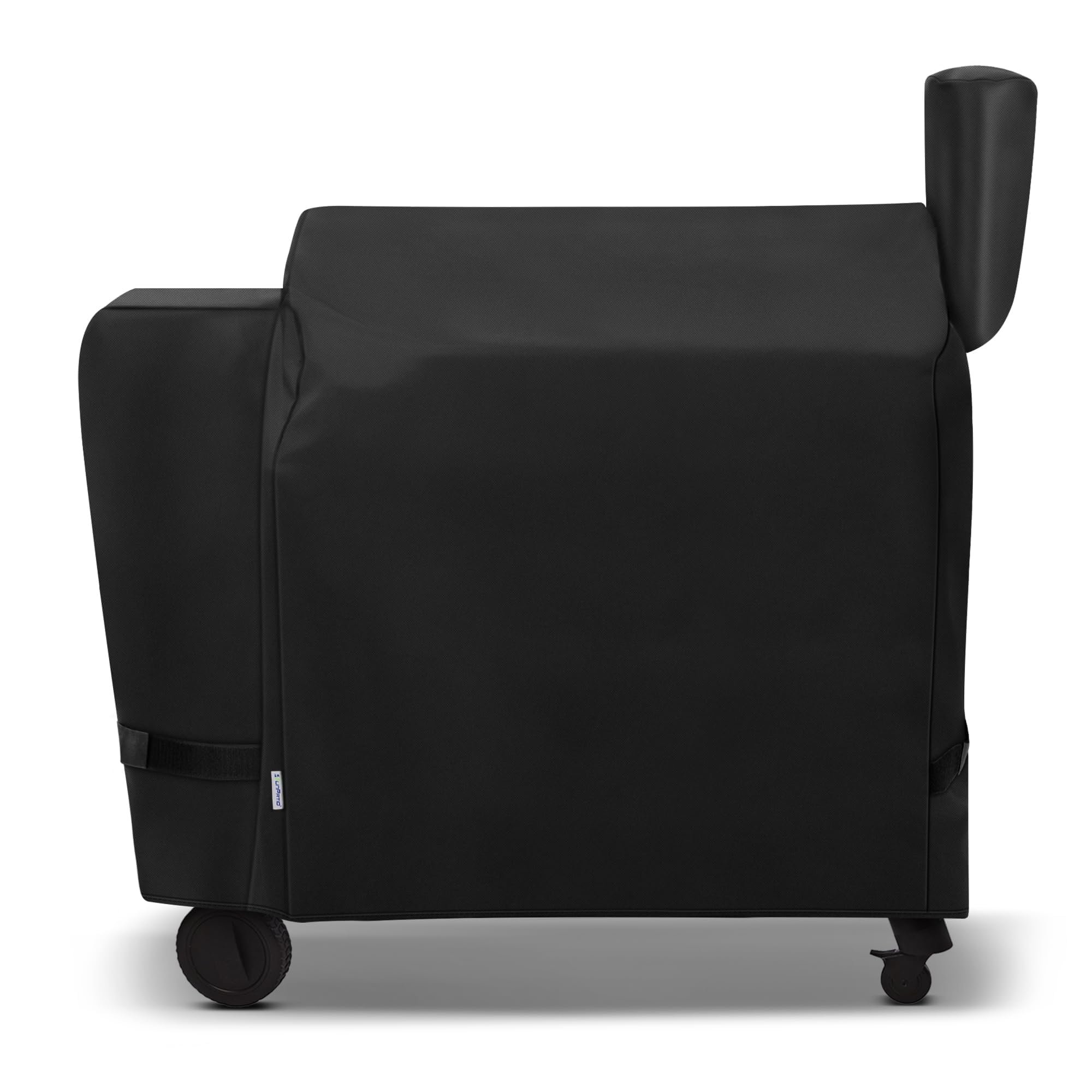 SunPatio Outdoor Heavy Duty Waterproof Grill Cover Compatible with Traeger 34 Series Wood Pellet Grill and Smoker, Texas and More, Full Length Barbecue Cover, All Weather Protection, Black